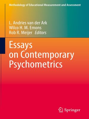 cover image of Essays on Contemporary Psychometrics